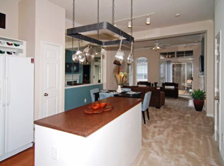 Island Kitchens at Bryan Place Apartments in Dallas