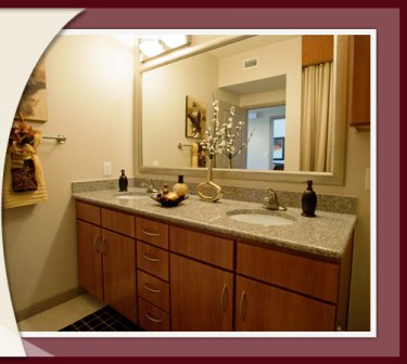 Resident Bathroom at San Cierra Apartments Houston, TX