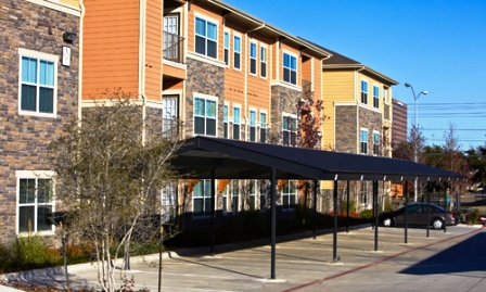 Exterior View of The District at Greenville Apartments
