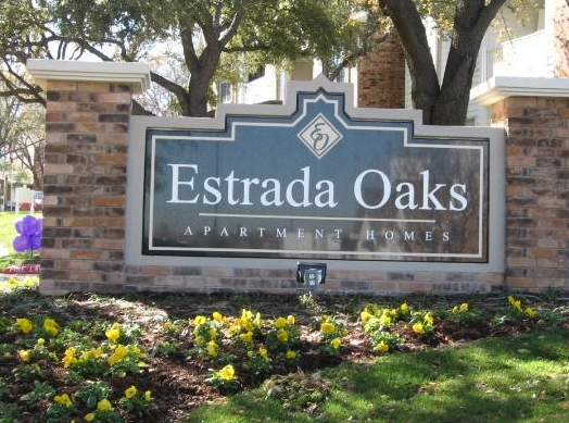 Entrance Sign to Estrada Oaks Apartments