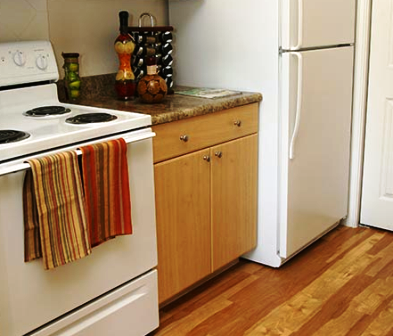 Kitchen at Austin SoCo Apartments