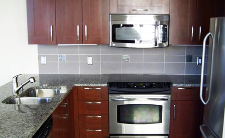 Modern Kitchen at Third Rail Lofts Gulf States Building