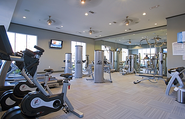 Fitness Center at Camden Travis Street Apartments