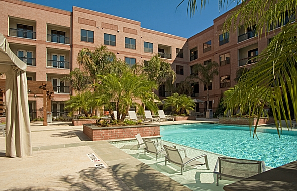 Sparkling Pool at Camden Travis Street Apartments
