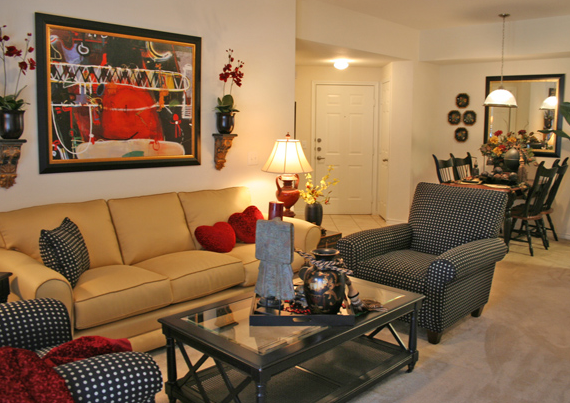 Spacious Living Area at these Northeast San Antonio Apartments