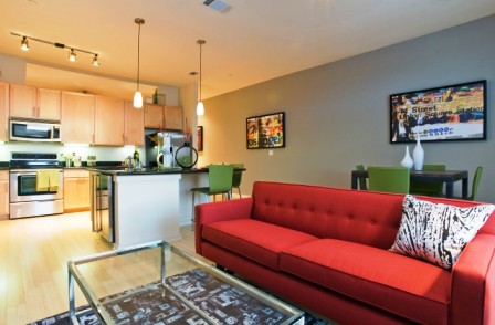 Greystar South Congress Living Area