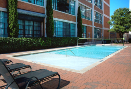 Trendy Pool Area at Futura Lofts