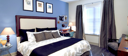 Master Bedroom with Views at Alta 1900 Lofts
