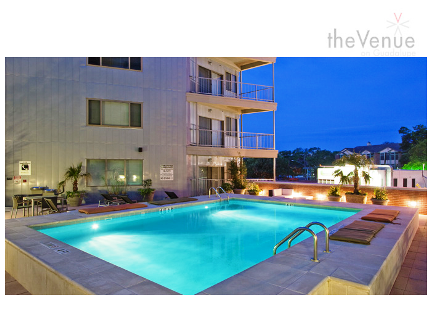 Sparkling Pool at The Venue on Guadalupe Apartments
