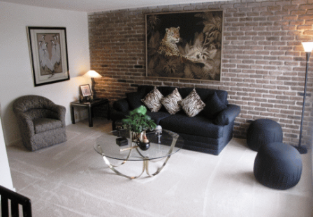 Living Area at these Houston All Bills Apartments