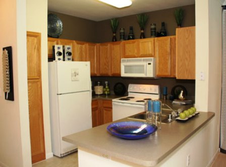 Island Kitchens at Amli Towne Square Apartments