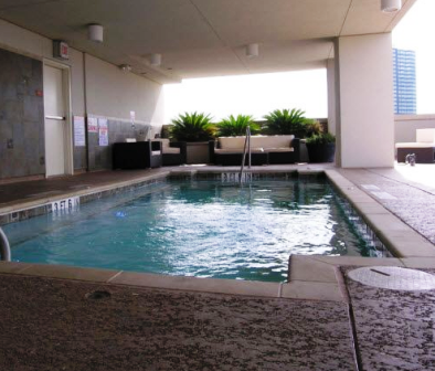 Top Level Pool at 21 Rio Apartments in Austin, TX
