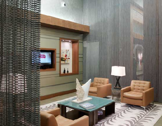 Guest Reception Area at Dallas High Rise Apartments