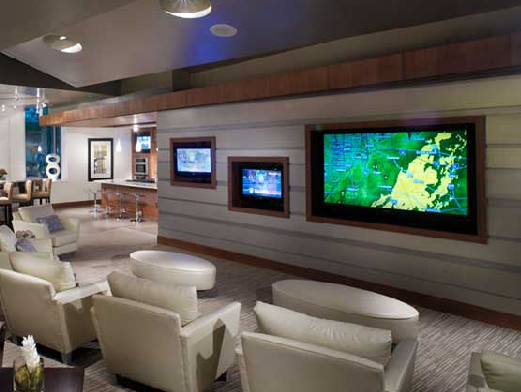 Multi-Media Entertainment Suite at Dallas High Rises