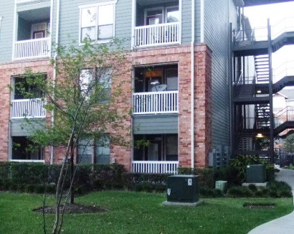 Outside Stairway at Midtown Heights in Houston