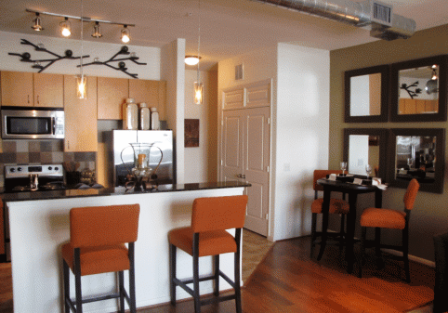 Lofts at Briar Forest Hardwood Floors in Kitchen