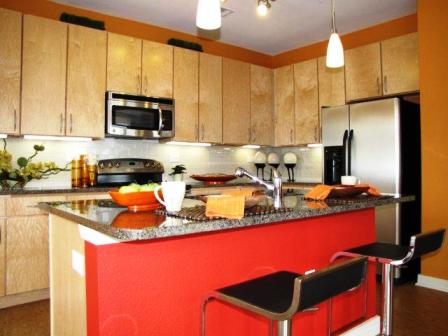 Kitchen at Cole Apartments in Austin, TX