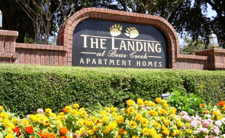 The Landing at Bear Creek Euless Apartments Entrance