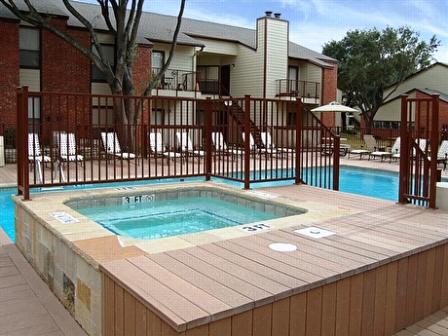 Pool area at Argosy at Crestview