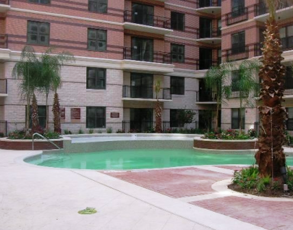 Contemporary Pool Area at Gables Memorial Hills