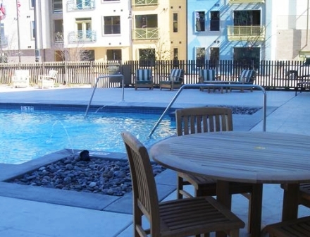 Pool Side View at Northside at Legacy