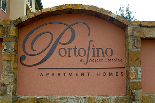 Entrance Sign at Portofino at Mercer Crossing