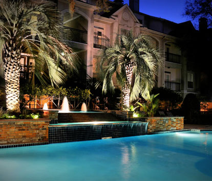 Clubhouse View of Post Oak at Woodway Apartments