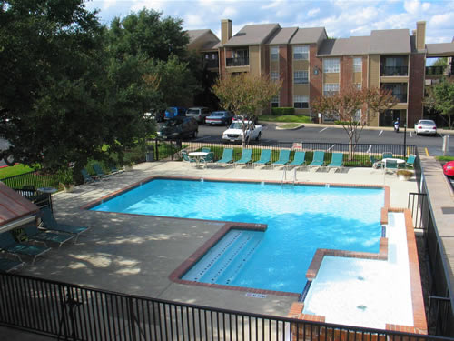 Sparkling Pool at these Austin South Congress Apartments