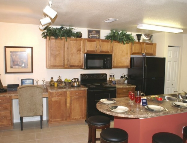 Kitchen View of Cedar Park Texas Apartments