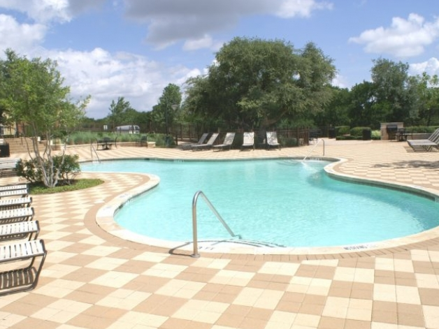 Pool Area at Cedar Park Apartments for Rent
