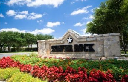 Entrance to Silver Rock Apartments in San Antonio TX