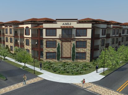 Exterior View of Las Colinas Apartments - AMLI at Escena